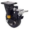RUEDA GIRATORA PLACA FR.10HLSEFN200-DEB SUSPENSION GOMA NEGRA ELASTICA BOLAS