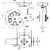 RUEDA GIRATORA PLACA 10HLSB200-AUAB SUSPENSION POLIUR.NARANJA BOLAS BALONA