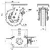 Rueda giratora placa freno 10slrfd160-ausb alum.-poliur.blancovelocbolas