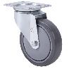 RUEDA GIRATORA PLACA 10ZVL150CP-PUISB POLIP.-POLIUR.GRIS EJE BOLAS