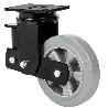 RUEDA GIRATORA PLACA 10HLSB200-DEGB SUSPENSION GOMA GRIS ELASTICA EJE BOLAS