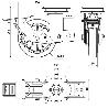 RUEDA GIRATORA PLACA FR.10HLSBFN200-DEGB SUSPENSION GOMA GRIS ELASTICA BOLAS