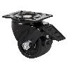 RUEDA GIRATORA PLACA FRENO 10LPFN75-KNB NYLON NEGRO EXTRAFUERTE EJE BOLAS