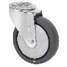 RUEDA GIRATORA AGUJERO M12 20ZVL80CP-PGCSB POLIUR.GRIS CONDUCTIVO EJE BOLAS