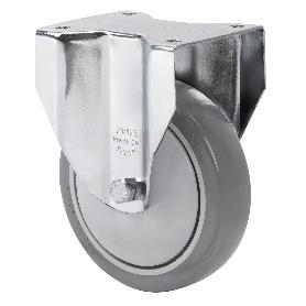 RUEDA FIJA  17ZVL125CP-PGAISB GOMA GRIS EJE BOLAS