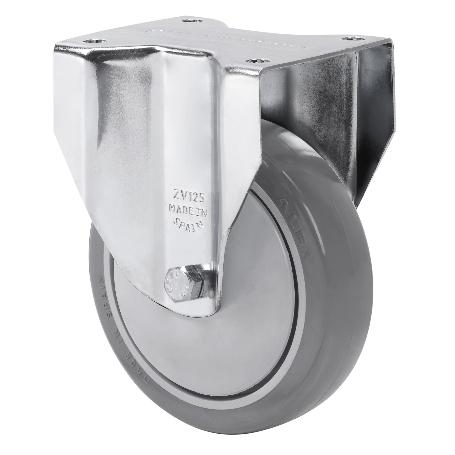 RUEDA FIJA  17ZVL125CP-PGAISB GOMA GRIS EJE BOLAS