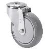 RUEDA GIRATORA AGUJERO M12 20ZVL125CP-PGAISB GOMA GRIS EJE BOLAS