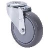 RUEDA GIRATORA AGUJERO M12 20ZVL125CP-PUISB POLIP.-POLIUR.GRIS EJE BOLAS