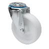RUEDA GIRATORA AGUJERO M12 20ZVL125-UTR POLIAMIX BLANCO EJE RODILLOS