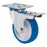 RUEDA GIRATORA PLACA FR.INOX.10ZVLIFD125-POAR POLIAMIX BLANCO-POLIUR.AZUL ROD