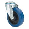 RUEDA GIRATORA AGUJERO M12 20ZVL125CP-PGMSB POLIAMIX-GOMA AZUL BOLAS AH NEGR.