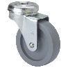 RUEDA GIRATORA AGUJERO M8 21BR40-BP PLASTICO GRIS EJE LISO