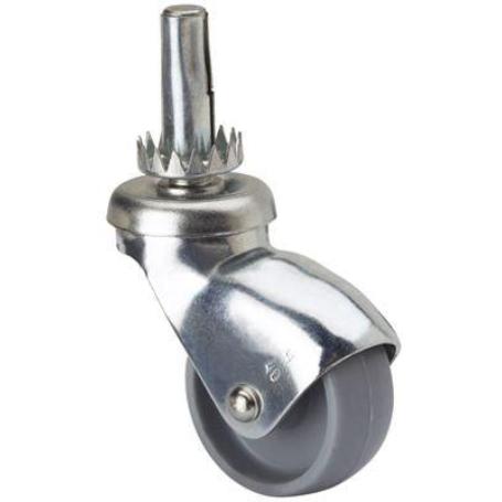 RUEDA GIRATORA ESP.LISA M10X33 CAPUCHON P/MADERA 40HSR40-BP PLASTICO GR.LISO