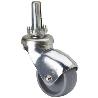 RUEDA GIRATORA ESP.LISA M10X33 CAPUCHON P/MADERA 40HSR40-BP PLASTICO GR.LISO