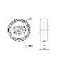 RUEDA UTR100-12-40 POLIAMIX BLANCO (COJINETE RODILLOS INOX)