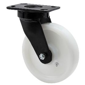 RUEDA GIRATORA PLACA 10GT250-FTB NYLON BLANCO EXTRAFUERTE EJE BOLAS