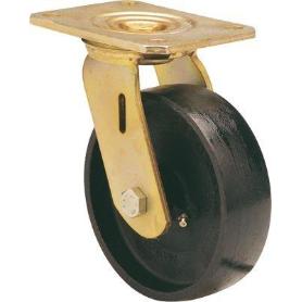 RUEDA GIRATORA PLACA 10SL150-CI HIERRO FUNDIDO EJE LISO