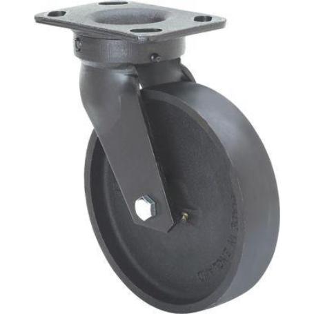 RUEDA GIRATORA PLACA 10GT150-CI HIERRO FUNDIDO EJE LISO