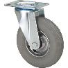 RUEDA GIRATORA PLACA 10ZV200-RILR METALICO-NEUMATICA GRIS EJE RODILLOS