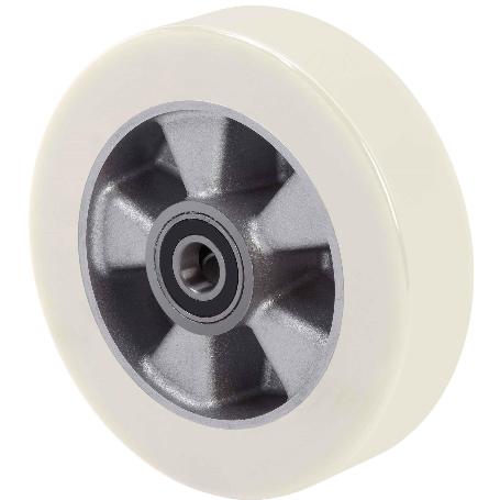 Rueda ausb200-20-60 nucleo alum.y banda poliur.blanco velocidbolas