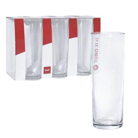 31 CLS VASO TUBO RECTO ECONOMICO COK - CAJA 6 UNIDADES