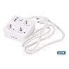 REGLETA INTELIGENTE CON 3 TOMAS Y 2 PUERTOS USB Y TIPO C