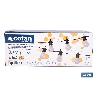 GUIRNALDA DE BOMBILLAS LED 10 UDS. CON PANEL SOLAR A19 3,7 V 1,2 AH IP44 2700 K 4,5 + 3 M