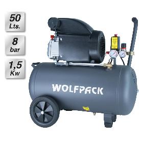 COMPRESOR AIRE WOLFPACK 50 LITROS / 8 BARES / 1,5 KW - 2,0 HP