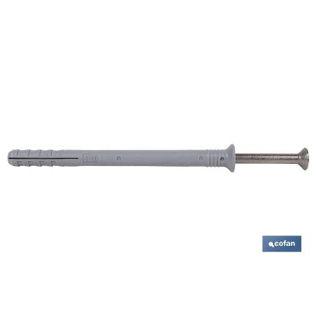 TACO GOLPE COLLARIN AVELLANADO 8X60 INOX   CAJA 100 UNID.