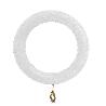 ANILLA MADERA LISA CON HEMBRILLA 29X45 MM. BLANCO