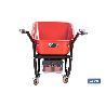 CARRETILLA DE OBRA A BATERÍA LI-ION 40 V 75 L 150 KG MAX