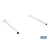 TENDEDERO DE PARED ABATIBLE JUEGO DE DOS SOPORTES LARGO 50,5 CM