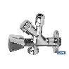 VÁLVULA DE ESCUADRA 1/2 X 3/4 X 3/8 MODELO COMBI