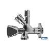 VÁLVULA DE ESCUADRA 1/2 X 3/4 X 3/8 MODELO COMBI